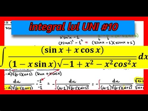 EXAMEN PARCIAL De Calculo INTEGRAL De La UNIVERSIDAD NACIONAL