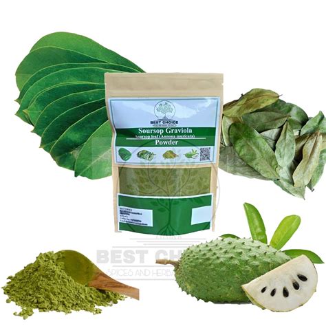 Dried Graviola Soursop Guanabana Graviola Annona Muricata Leaf Powder Ebay