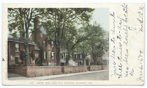 Carvel Hall Old Paca Mansion Annapolis Md Nypl Digital Collections