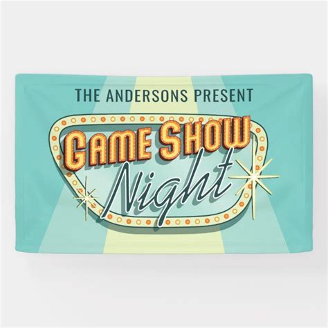 Game Show Night Party Banner #gameshow #television #triviagame # ...