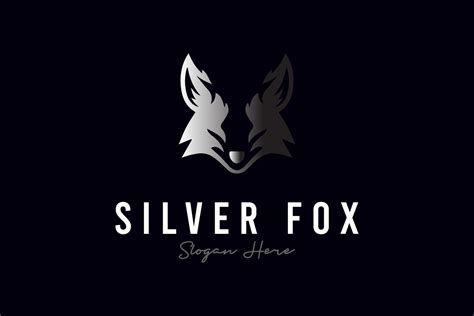 Silver Fox Logo Design Premium Vector Graphic By Byemalkan · Creative