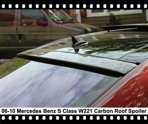 W221 Roof Spoiler Carbon Fiber Lorinser Style Roof Wing Case For Mercedes Benz S Class S300 S350