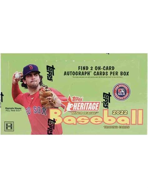 2022 Topps Heritage Minor League Baseball Hobby Box Diggaz Trading Cards