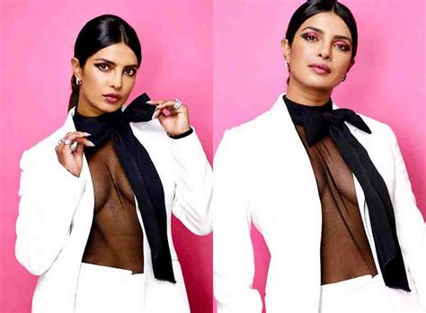 Priyanka Chopra Hot In White Revealing Top Filmy