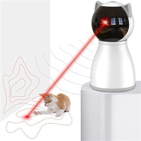 Whisker Wonders Automatic Cat Laser Toys Rechargeable Motion Activated Three