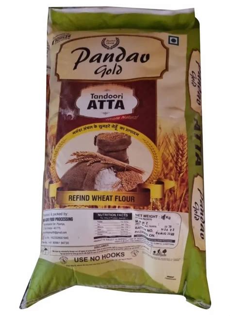 Indian Wheat Kg Pandav Gold Chakki Atta Packaging Type Bag At Rs