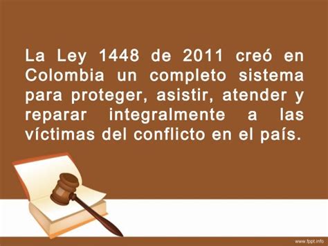 Abc De La Ley De Víctimas 1448 De 2011 Y Restitución De Víctimas