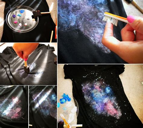 DIY Fashion: Painted Galaxy T-Shirt - DIY Craft Projects