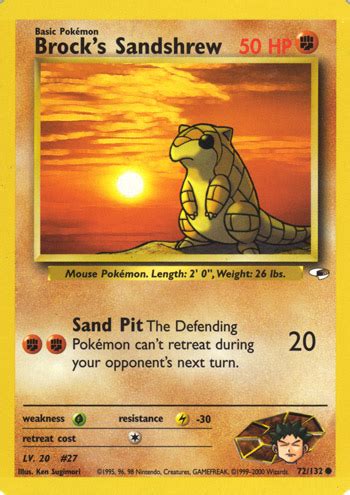 Brock S Sandshrew Gym Heroes Bulbapedia The Community Driven