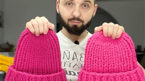 Вяжем объемную шапку из новой пряжи 😊 - YouTube