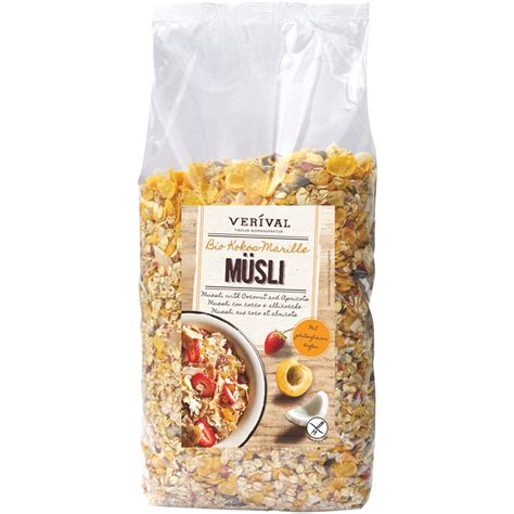 Transgourmet Österreich Verival Bio Müsli Kokos Marille 1 4 kg