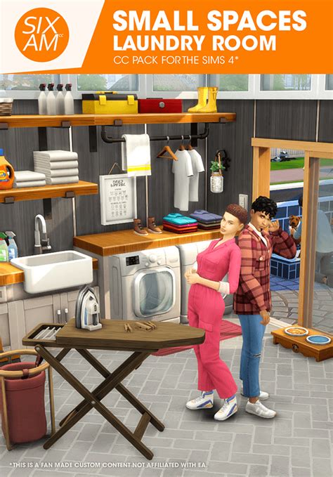 Small Spaces: Laundry Room (CC Pack for The Sims 4) – @imfromsixam on Tumblr