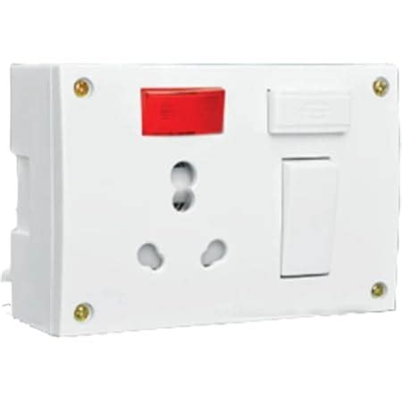 Anchor Penta In Combined Box Hole Switch White