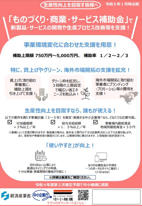 ものづくり補助金第14次公募以降の申請サポート随時受付中 株式会社rad