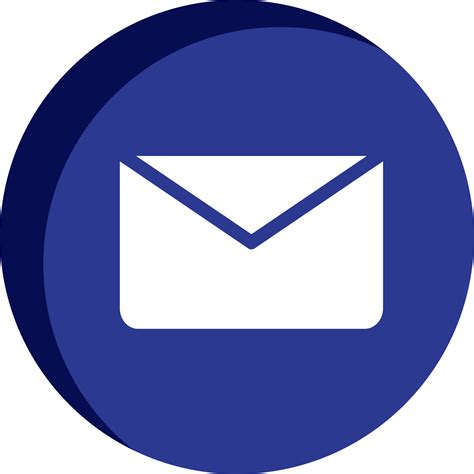 Mail Icon Png Blue