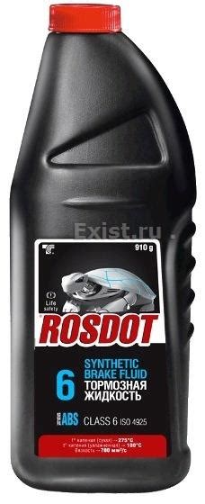 Жидкость тормозная Dot 6 Brake Fluid 091л Rosdot 430140002