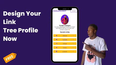 How To Create A Link Tree Profile With Html And Css Youtube