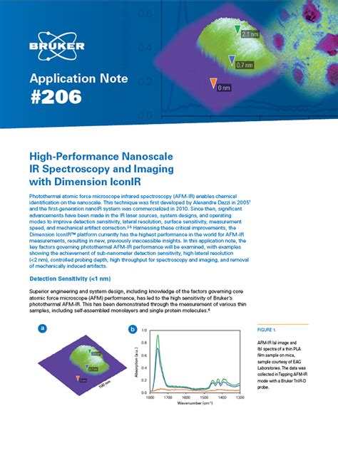 High Performance Nanoscale IR Spectroscopy And Imaging With Dimension