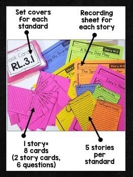 3rd Grade Comprehension Task Cards Bundle - Elementary Nest