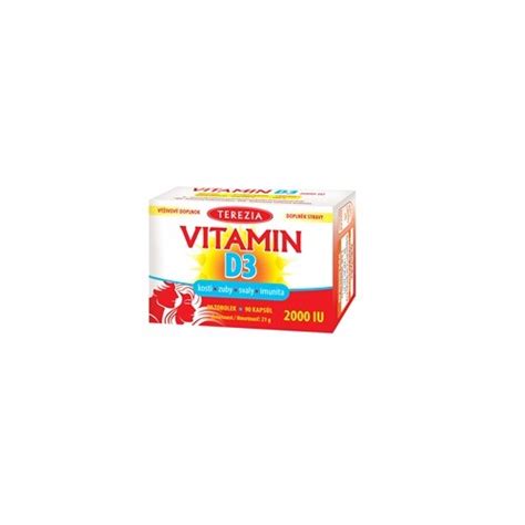 TEREZIA Vitamín D3 2000 IU 90 tobolek skladem BENU cz