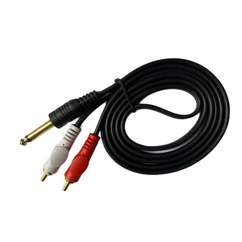 635mm Jack To 2rca Audio Cable Male To Male 13m Connects Home