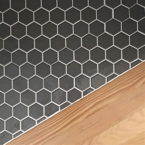 Gray Hexagon Tile Plus Character Grade Hickory Wood Floor Jkorildesigns Hickory Wood Floors