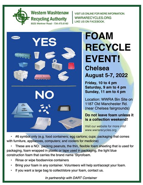 August Foam Weekend Western Washtenaw Recycling Authority