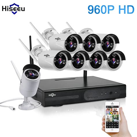 CCTV System 960P 8CH HD Wireless NVR KIT Outdoor IR Night Vision Home