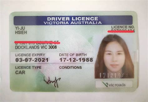 Victorian Drivers Licence Template Alluring Templates