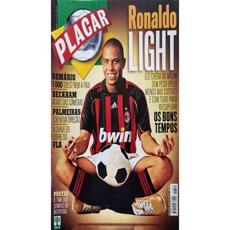 Revista Placar Ronaldo Light Shopee Brasil