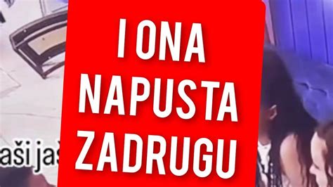 I ONA NAPUSTA ZADRUGU DESIO SE UZAS JEZIVO STANJE U ZADRUZI YouTube