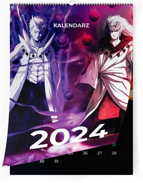 KALENDARZ ŚCIENNY 2024 ANIME 02 A4 13 STRON 14283384952 Sklepy