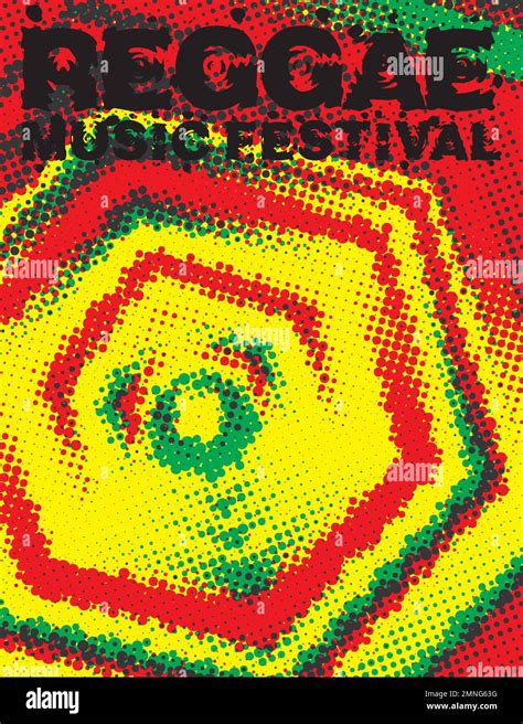 Plantilla De Fondo Del Cartel Del Festival De M Sica Reggae Con