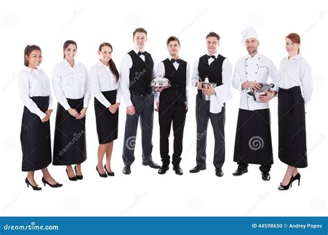 Large Group Of Waiters And Waitresses Stock Photo Image 44598650