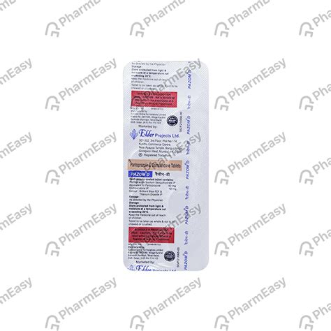 Pazom D Strip Of 10 Tablets Uses Side Effects Price Dosage PharmEasy