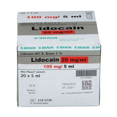 Lidocain Hcl B Braun X Ml Mit Dem E Rezept Kaufen Shop Apotheke