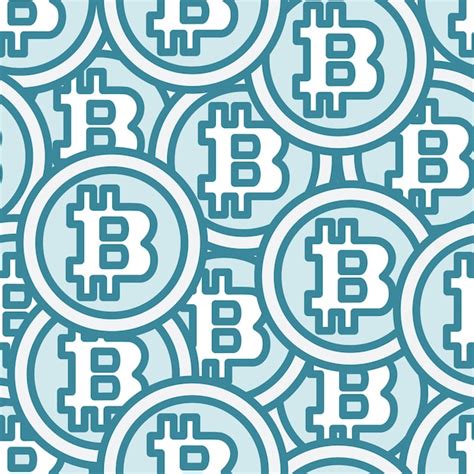 Premium Vector Seamless Pattern From Bitcoin Coin Background From