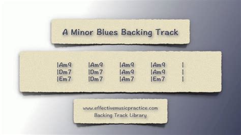 A Minor Blues Backing Track Youtube