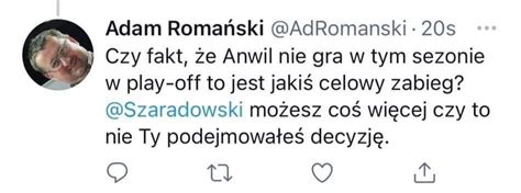 KrzysztofSzaradowski on Twitter AdRomanski i cóż Ci mam napisać