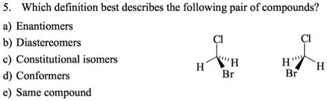 Solved Which Definition Best Describes The Following Pair Of