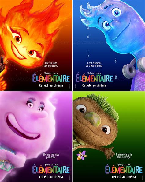 Bande annonce et affiches Élémentaire le nouveau Disney Pixar