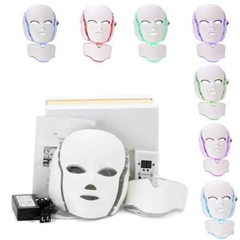 Led Light Photon Face Mask Massager Electric Colors Skin Rejuvenation