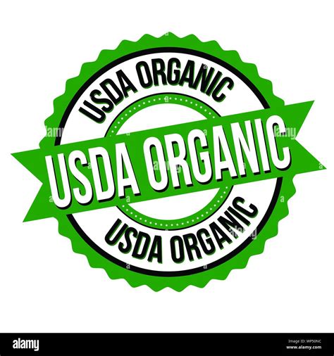 Usda Organic Sign Or Stamp On White Background Vector Illustration