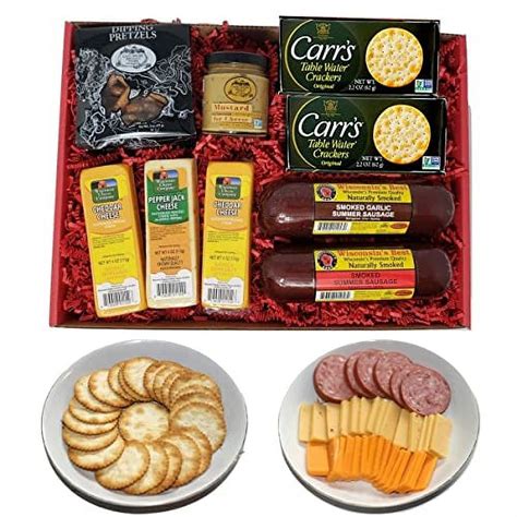 Wisconsin S Best And Cheese Company S Deluxe Assorted Boxes Sausage Cracker Package And Food T