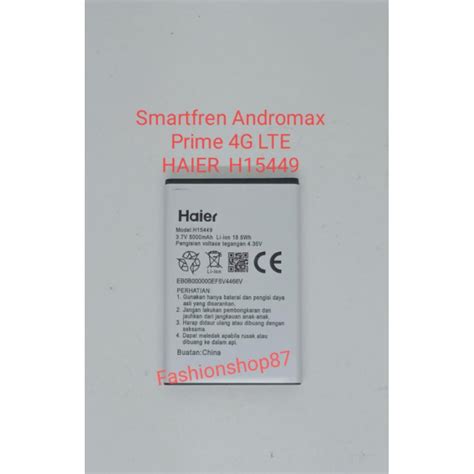 Jual Baterai Smartfren Andromax Prime G Lte F A H H Batre