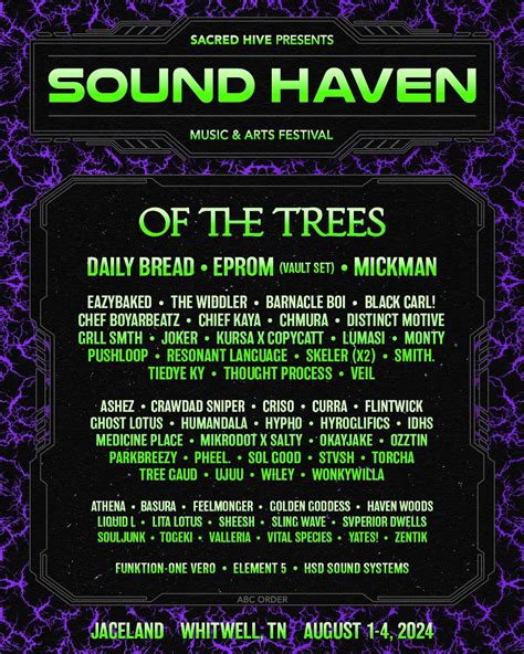 Sound Haven Festival Lineup Grooveist