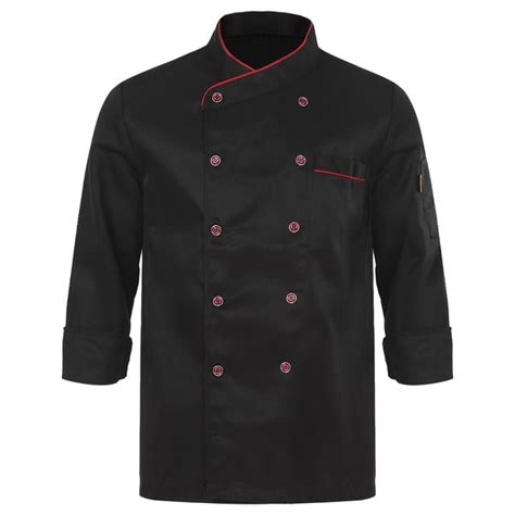 Unisex Chef Restaurant Jacket Short Long Sleeve Double Breasted Chef Coat Men Women Canteen