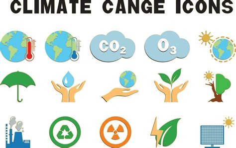 Vector of the climate change icons 27702468 Vector Art at Vecteezy