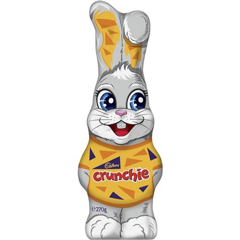 Cadbury Crunchie Chocolate Easter Bunny 270g Woolworths