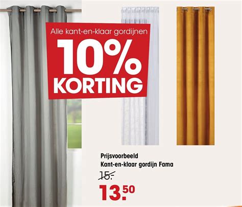 Kant En Klaar Gordijn Fama Aanbieding Bij Kwantum